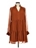 1.State 100% Polyester Brown Casual Dress Size M - photo 1