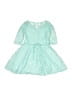 Emily West 100% Polyester Teal Dress Size 4 - 5 - photo 2