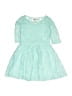 Emily West 100% Polyester Teal Dress Size 4 - 5 - photo 1