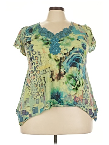One World Short Sleeve Blouse (view 1)