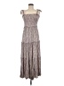 Lush 100% Rayon Gray Casual Dress Size M - photo 1