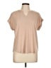 Cable & Gauge Tan Short Sleeve Top Size L - photo 1