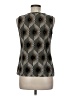80 Park Silver Black Sleeveless Blouse Size M - photo 2
