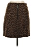 Ann Taylor Animal Print Brown Wool Skirt Size 00 - photo 2