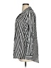 Emily Daniels Stripes Silver Black 3/4 Sleeve Blouse Size 1X - photo 5