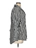 Emily Daniels Stripes Silver Black 3/4 Sleeve Blouse Size 1X - photo 4