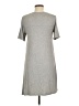 BCBGeneration Solid Gray Casual Dress Size L - photo 2