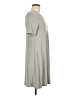 BCBGeneration Solid Gray Casual Dress Size L - photo 4