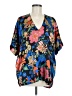 shopthemint.com 100% Polyester Blue Short Sleeve Blouse Size M - photo 1