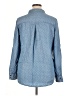 Tinsel 100% Lyocell Polka Dots Blue Long Sleeve Button-Down Shirt Size XL - photo 2