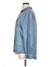 Tinsel 100% Lyocell Polka Dots Blue Long Sleeve Button-Down Shirt Size XL - photo 5