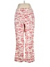 Old Navy 100% Cotton Print Red Casual Pants Size XL - photo 2