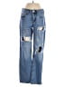 Aeropostale 100% Cotton Hearts Blue Jeans Size 0R - photo 1