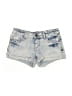 Target Print Blue Denim Shorts Size 3 - photo 1