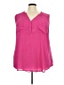 Torrid 100% Polyester Pink Sleeveless T-Shirt Size 4X Plus (4) - photo 1