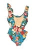 J.Crew Floral Blue One Piece Swimsuit Size 8 - photo 2