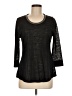Crosby 100% Polyester Black 3/4 Sleeve Top Size M (estimated) - photo 1