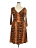 Metrostyle Animal Print Brown Cocktail Dress Size 18 - photo 1