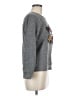 Rebecca Minkoff Floral Gray Pullover Sweater Size M - photo 4