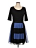 Max and Cleo 100% Polyester Color Block Black Cocktail Dress Size L - photo 1
