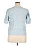 Y.A.S 100% Viscose Blue Short Sleeve Blouse Size XL - photo 2