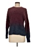 Time and Tru 100% Nylon Color Block Burgundy Pullover Sweater Size M - photo 1