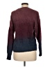 Time and Tru 100% Nylon Color Block Burgundy Pullover Sweater Size M - photo 2