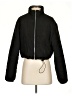 PrettyLittleThing 100% Polyester Solid Black Jacket Size 4 - photo 1