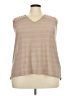 Weekend Suzanne Betro Tan Sleeveless Top Size 3X - photo 1