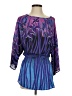 Bob Mackie 100% Polyester Purple 3/4 Sleeve Blouse Size XXS - photo 1