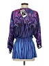 Bob Mackie 100% Polyester Purple 3/4 Sleeve Blouse Size XXS - photo 2