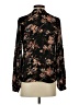 Madison Marcus 100% Silk Black Long Sleeve Polo Size XS - photo 2