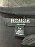 Rouge 100% Cotton Black Short Sleeve Top Size 2X - photo 7