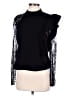 Self-Portrait Black Long Sleeve Top Size 8 - photo 1