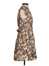 Shein 100% Polyester Print Yellow Cocktail Dress Size 2 - photo 4