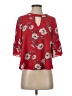 Urban Romantics Red 3/4 Sleeve Blouse Size S - photo 1