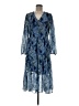 Joie 100% Polyester Paisley Blue Cocktail Dress Size M - photo 1