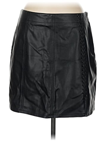French Connection Faux Leather Skirt (view 1)