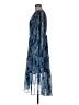 Joie 100% Polyester Paisley Blue Cocktail Dress Size M - photo 5