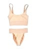 Tularosa Solid Tan Two Piece Swimsuit Size XXS - photo 1