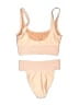 Tularosa Solid Tan Two Piece Swimsuit Size XXS - photo 2