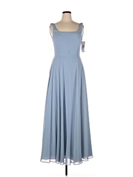sachin and babi light blue dress Fit & Flare Jersey Smocked-Waist Midi Dress