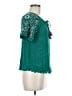 Artesia Teal Short Sleeve Blouse Size M - photo 4
