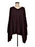 Ann Taylor Burgundy Poncho Size M - photo 1