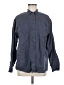 Old Navy Solid Blue Long Sleeve Button-Down Shirt Size M - photo 1
