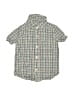 Little Planet Checkered-gingham Green Short Sleeve Button-Down Shirt Size 2T - photo 1
