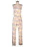 C&C California Chevron-herringbone Pink Jumpsuit Size M - photo 1