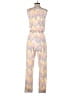 C&C California Chevron-herringbone Pink Jumpsuit Size M - photo 2