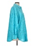 Talbots Polka Dots Teal Long Sleeve Blouse Size L - photo 4