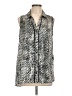 Simply Vera Vera Wang 100% Polyester Silver Sleeveless Blouse Size L - photo 1